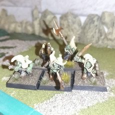Picture of print of Swamp Goblin with Pikes- Highlands Miniatures