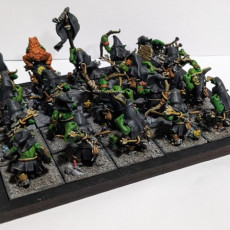 Picture of print of Swamp Goblin with Bows - Highlands Miniatures