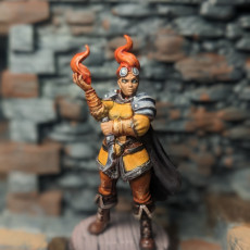 Picture of print of Female Fire Mage Wizard