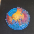 Zodiac medallion - Pisces print image