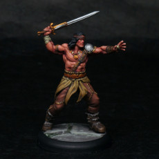 Picture of print of Barbarian - Boris - CONTRA THE OGRES CROWD - MASTERS OF DUNGEONS QUEST