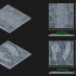 3D Printable Ground Terrain | STL Files | 6" x 6" Tiles | Modular Battlefield - Ground Pack image