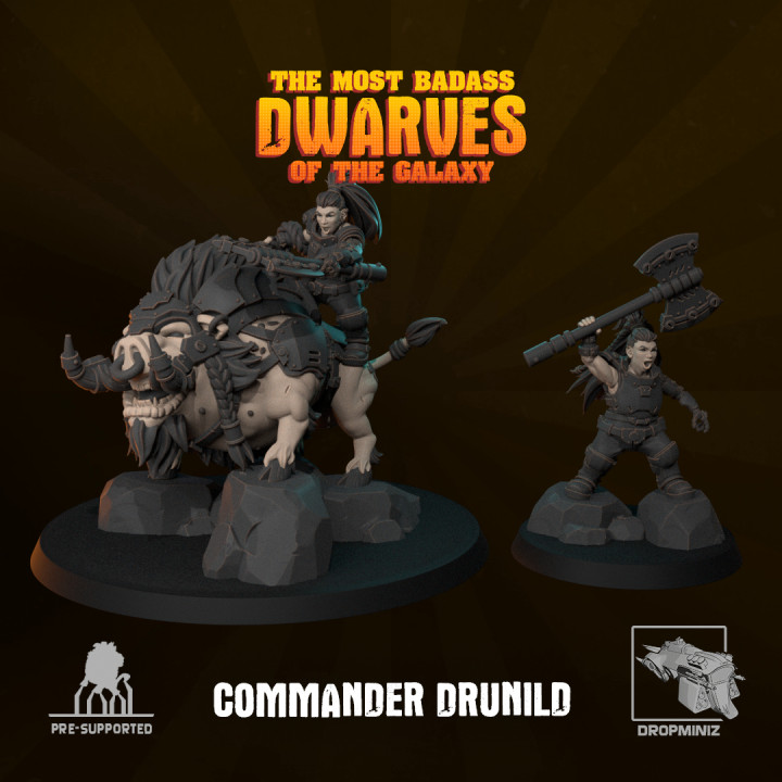Sci-Fi Female Dwarf Commander's Cover