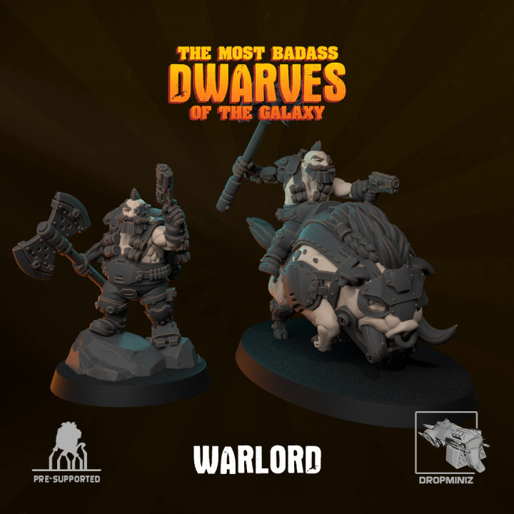 Sci-Fi Dwarf Warlord's Cover
