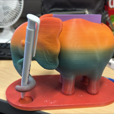Picture of print of Elephant Post-it holder