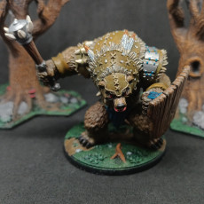 Picture of print of Corruption Of The Glades - Werebear Warrior B