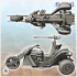 Three-wheeled motorbike post-apo with automatic weapon (10) - Future Sci-Fi SF Post apocalyptic Tabletop Scifi image