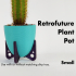 Retrofuturistic Small Plant Pot image