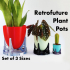 Retrofuturistic Plant Pots (Set of 3 Sizes) image