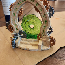 Picture of print of CLOCKWORK PORTAL WITH ITS TEMPORAL VORTEX EFFECT