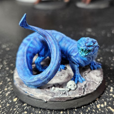 Picture of print of Frost Salamander - Tabletop Miniature (Pre-Supported)