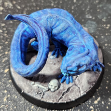 Picture of print of Frost Salamander - Tabletop Miniature (Pre-Supported)