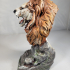 Lion Roar Bust print image