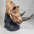 Black Rhino Bust print image