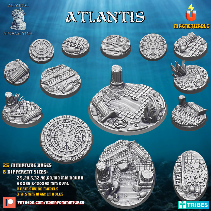 Atlantis Bases & Toppers (pre-supported)'s Cover