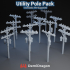 Utility Poles, Pre-Supported, 28/32mm image