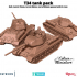 T34 tank pack, 76 and 85mm - 28mm image
