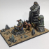 Ancient Dwarf Forge and Great Dwarf Runemaster - Highlands Miniatures print image