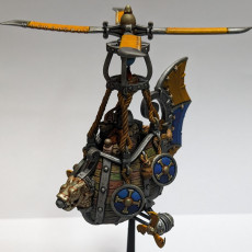 Picture of print of Dwarf Flying Machine - Highlands Miniatures