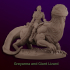 Greyanna and Giant Lizard - Drow Ranger image