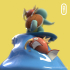 SURFING SQUIRTLE WITH MAGIKARPS image
