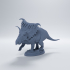 Kosmoceratops running 1-35 scale pre-supported dinosaur image