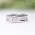 Man Wedding band Center stone 0.20 carats Ring size 55 image