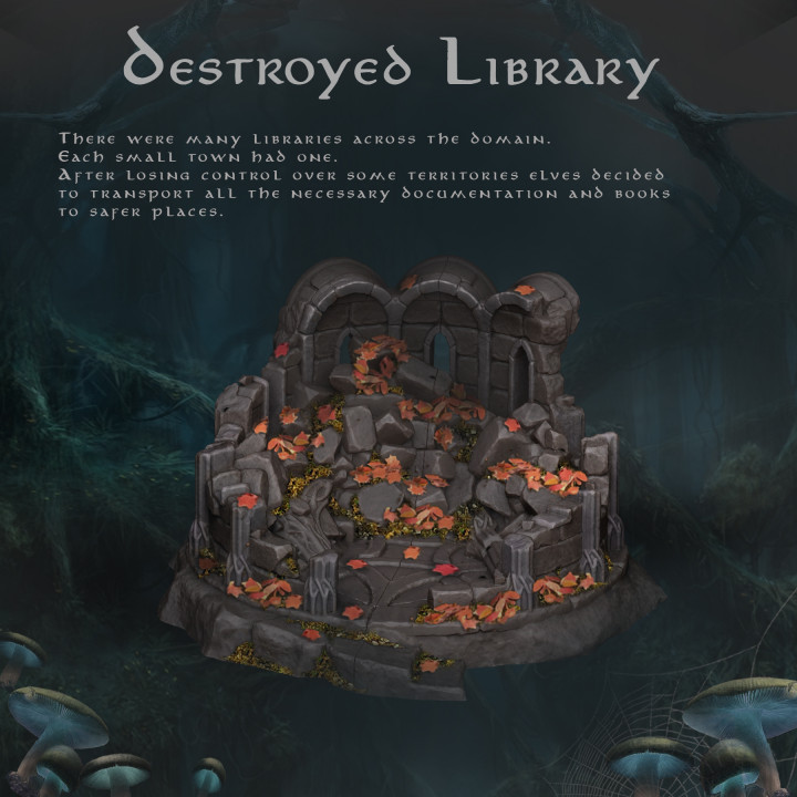 Destroyed Elven Library's Cover