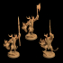 Forestfolk Command Group | Plus Upgrades | PRESUPPORTED | The Fea Petal Courts image