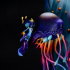 Jellyfish Biomech - Cyanea, Lemurian Sandwalker (Pre-supported) print image
