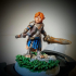 DnD Heroes Gnome Fighter Female [Pre-Supported] print image