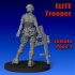 Elite 'Cartoon' Trooper, Female Pose 1 image