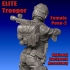 Elite 'Cartoon' Trooper, Female Pose 2 image