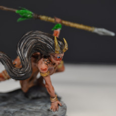 Picture of print of Tribal Monk (25mm base & 75mm Scale)