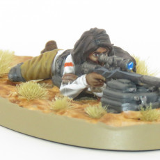Picture of print of Strife Series 01b - Cute Post-Apocalyptic Stalker Girl with Sniper Rifle