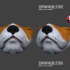 Bulldog Cosplay Mask 3D Print Model - STL File for Cosplay Halloween image