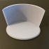 Oval Plinth 170 x 110mm with 100mm Backdrop image