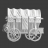 Medieval transport wagon with cover image