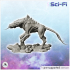 Alien creature with four legs and outstretched tongue (6) - SF SciFi wars future apocalypse post-apo wargaming wargame image
