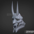 Japanese Kitsune Neon White Mask Cosplay Halloween 3D Print Model image