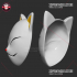 Japanese Kitsune Mask Cosplay Halloween 3D Print Model image