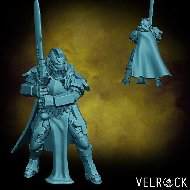 Female Tempest Guardsmen Knight with Sword 3 (PRESUPPORTED)'s Cover