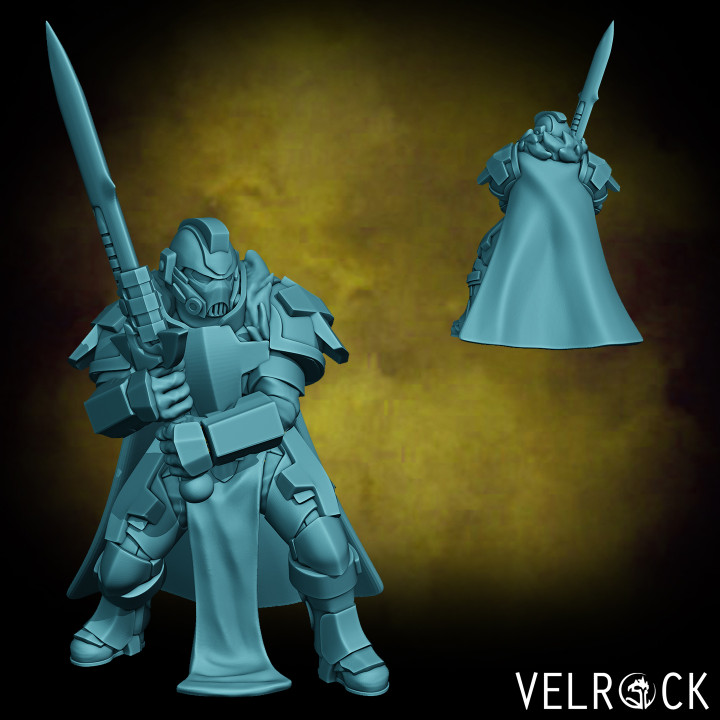 Male Tempest Guardsmen Knight with Sword 1 (PRESUPPORTED)'s Cover