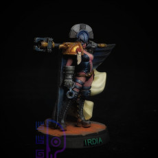 Picture of print of Captain Irdia of the Faith Police