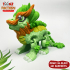 PRINT-IN-PLACE FLEXI CLOVER LEAF DRAGON ARTICULATED image
