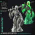 Slime Fighter - Humanoid Slime Monster -  PRESUPPORTED - Illustrated and Stats - 32mm scale image