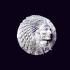 american indian MEDALLION for casting image