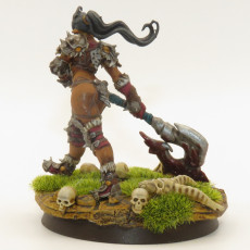 Picture of print of Shyron - Female Orc Axe Master
