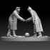 Christmas Truce Memorial german and british soldiers ww1 image