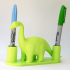 Dinosaur pen holder print image
